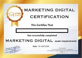 Certification Marketing numérique